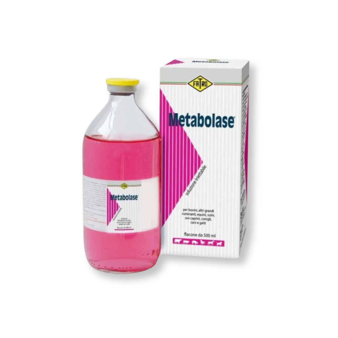 Metabolase oldatos injekció szarvasmarha, bivaly, ló, sertés, juh, kecske, nyulak, kutya és macska részére.